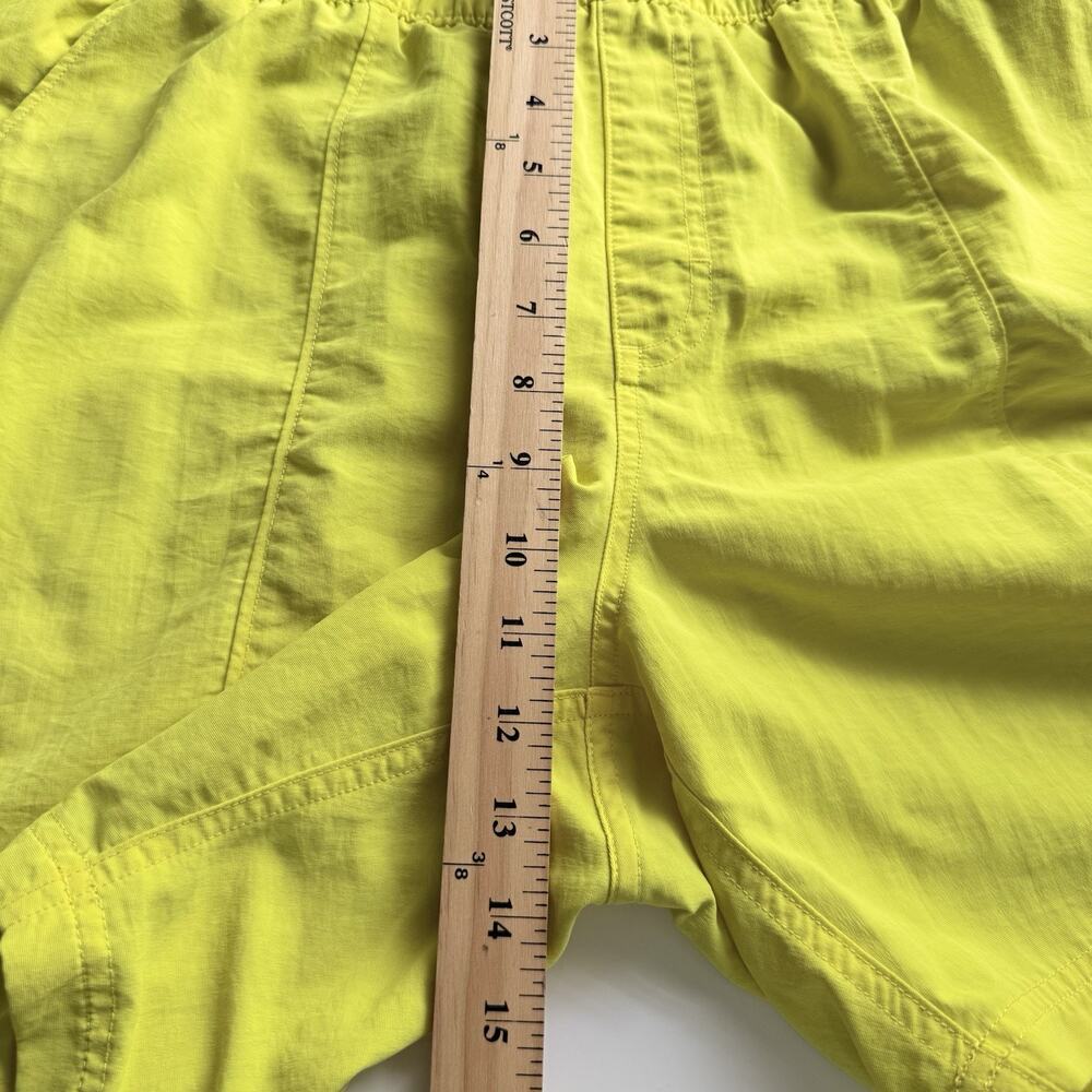The North Face Swim Trunks Mens Large Yellow Nylon Mesh Lined Logo Board Shorts - Picture 4 of 12